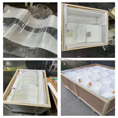 Tubes de verre au quartz résistant à la corrosion de grand diamètre résistant aux températures élevées pour les applications photovoltaïques