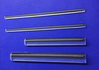 Tube de verre durci de vue, les deux résistants à la chaleur de tube infrarouge de quartz extrémité polie