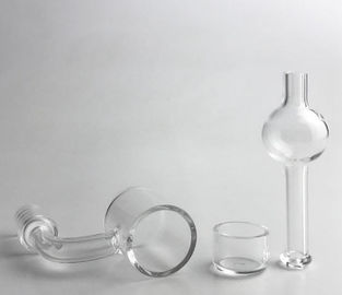 Clou en verre en verre de quartz de mâle du point de la fusion 1732°C de haute température en verre simple de saucisse 14mm