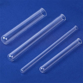 Tubes à essai en verre de flacon à réactifs, tube à essai de haute qualité à hautes températures de quartz de tubes à essai de couvercle à visser