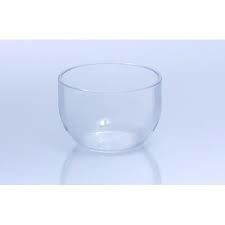 Base ronde adaptée aux besoins du client de couleur transparente de creuset en verre de quartz