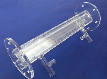 Tube en verre de quartz fondu de protection de Transparant 100-400 OD DiameterUv de tubes à essai de dimension précise grand, tectite T
