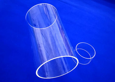 Tube capillaire en verre résistant chimique, tube de verre de quartz de forme adapté aux besoins du client anti par acide de tubes à essai de fond plat