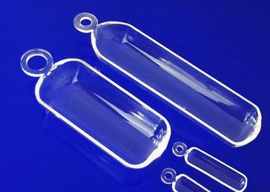 Bateau de usinage en verre de quartz fondu de précision de résistance de haute température de produits en verre de quartz de haute précision