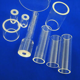 Tube en verre de quartz fondu de protection de Transparant 100-400 OD DiameterUv de tubes à essai de dimension précise grand, tectite