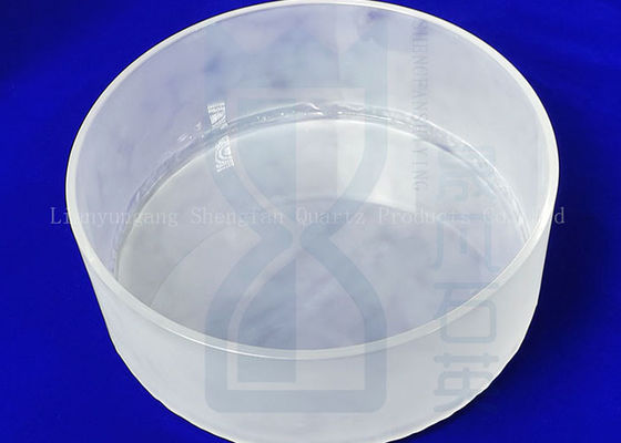 Le quartz de usinage en verre de précision de cylindre en verre givré de tube de verre de quartz les deux extrémités ouvrent le cylindre en verre