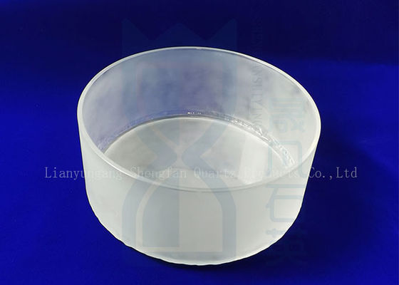 Le quartz de usinage en verre de précision de cylindre en verre givré de tube de verre de quartz les deux extrémités ouvrent le cylindre en verre