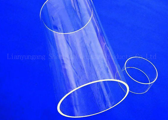 La chaleur en verre claire de cylindre a fondu la haute température de tube de quartz
