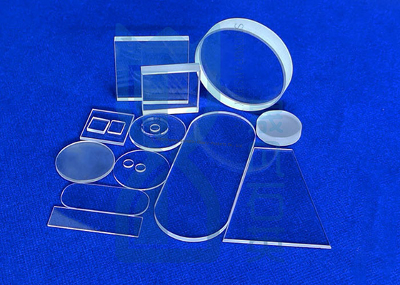 Plaque de verre de quartz haute température personnalisée CNC pour machine de durcissement