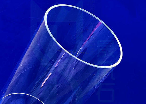 Tubes de quartz de diamètre personnalisé avec bonne isolation électrique, résistance à la corrosion et haute transmission lumineuse