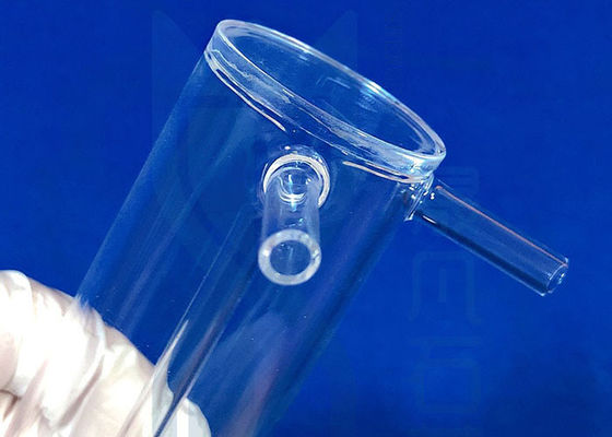 Réacteur en verre de quartz transparent pour le séparateur chimique d'essai