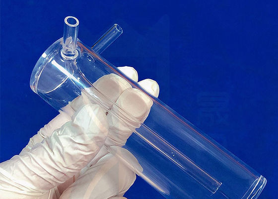 Réacteur en verre de quartz transparent pour le séparateur chimique d'essai