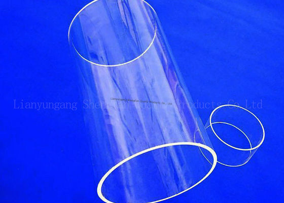 Tube en verre de quartz transparent à haute pureté SiO2>99,99% avec transmission lumineuse >92% et protection UV