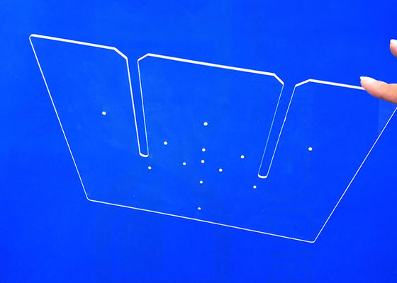 Plat clair de la silice SIO2 fondue de rectangle UV élevé de transmission