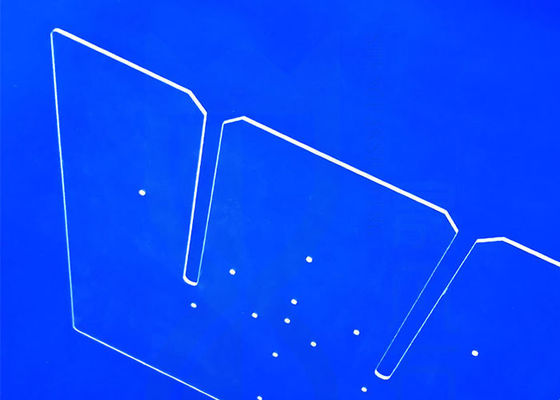 Plat clair de la silice SIO2 fondue de rectangle UV élevé de transmission