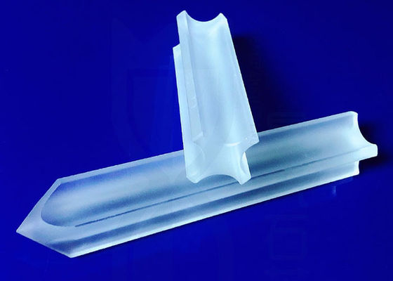 Clair optique de cylindre de fraisage de Rod en verre de quartz de finition de commande numérique par ordinateur fondu pour le semi-conducteur solaire