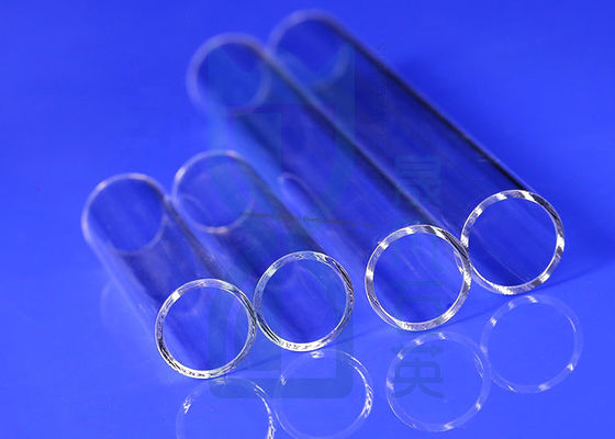 Tubes de quartz de diamètre personnalisé avec bonne isolation électrique, résistance à la corrosion et haute transmission lumineuse