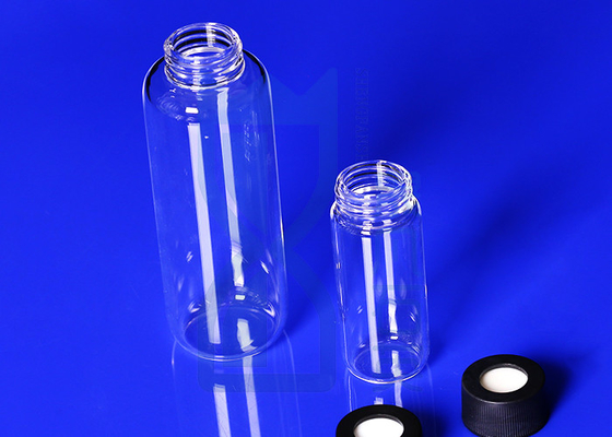 Bouteille adaptée aux besoins du client de réactif de laboratoire transparente avec le point de fonte de la vis 1750℃