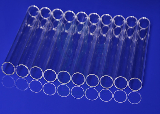 Tube de verre clair de polissage 300mm de quartz pour pureté de four de pyrolyse la grande