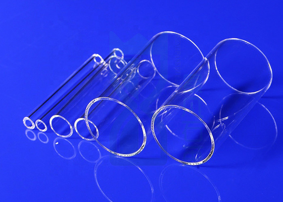 Tube de verre clair de polissage 300mm de quartz pour pureté de four de pyrolyse la grande