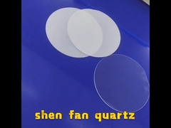 Plat clair de quartz fondu d'étape polissant la fenêtre transparente aucun bulle d'air