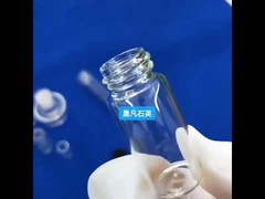 Bouteille en verre de quartz résistante à la corrosion avec bouchon à vis transparent