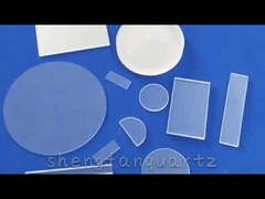 Plaque de verre de quartz de 0,3 mm, substrat de verre de quartz transparent avec une grande pureté
