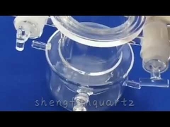 Équipement de laboratoire en verre transparent 1100℃ Température de fonctionnement