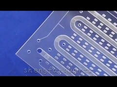 Plaque en verre de quartz fusionné, clair, poli au feu, perçage laser personnalisé