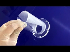 Bride de tube de quartz transparent de grand diamètre pour tuyau chimique