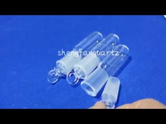 Tube à essai en quartz Morse 6.5 avec bouchon pour expérience sur le quartz
