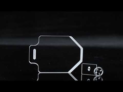 Plaque de verre en quartz poli rectangulaire résistant aux hautes températures