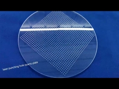 La stabilité chimique élevée a poli Windows en verre rond de disque de quartz