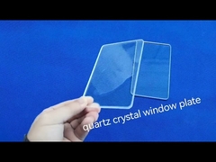 Disque rond de Windows de plat de verre de quartz de transmission élevée résistant à la chaleur