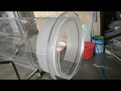 Tube en verre de quartz de grand diamètre rond transparent résistant à la chaleur