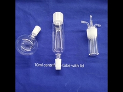 Bouilloire 10 de réacteur du feu de quartz de laboratoire de la Science - tube de verre de centrifugeuse de l'huile 100ml