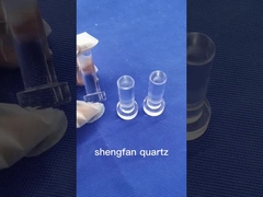 Bouche commune moulue d'espace libre pur de tube à essai de quartz de résistance d'alcali pour le laboratoire