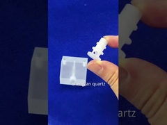 Pièces de précision à haute température en quartz glacé sur mesure CNC