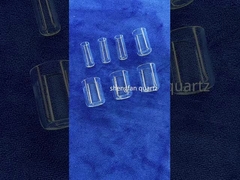 Tubes d'essai en quartz clair Longue durée de vie avec joint de fermeture de broyeur en quartz