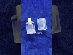 Anneau de tube de verre de quartz de silice fondue d'enroulement de filet de vis