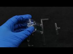 Verrerie de laboratoire en quartz de silice fusionnée, condenseur Graham, teneur en SiO2 à 99,9 %, anti-corrosion