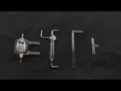 Verrerie de laboratoire en quartz de silice fusionnée, condenseur Graham, teneur en SiO2 à 99,9 %, anti-corrosion