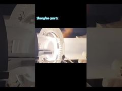 Bride en quartz transparent personnalisée, résistante aux hautes températures et à la corrosion