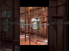 Voir la plaque de verre de visualisation en quartz clair transparent à haute résistance aux températures - Démonstration