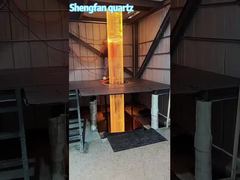 Grand tube en verre de quartz de haute qualité