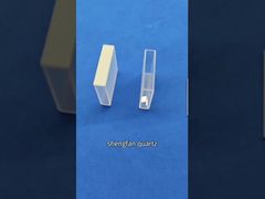 Voir la démo de la cuvette de colorimètre en verre de quartz résistant aux hautes températures et à la corrosion 3,5 ml