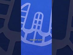 Plaque de verre thermostable de quartz de forme carrée pour la démonstration de semi-conducteurs