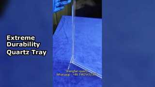 Plateau en verre de quartz résistant aux hautes températures et à la corrosion
