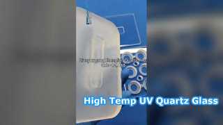 Substrat de quartz optique transparent à haute température de plaque de verre de quartz UV JGS1 JGS2