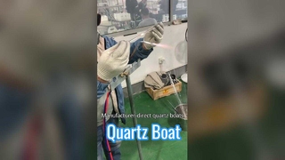 Bateau en verre de quartz personnalisé résistant aux hautes températures